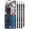 Węgiel Rysunkowy w Kredce Derwent Charcoal Pencils 4 Blister 39000
