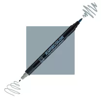 Pisak Kuretake Kurecolor Fine & Brush For Manga 844 Green Gray 3