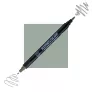 Pisak Kuretake Kurecolor Fine & Brush For Manga 845 Green Gray