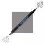 Pisak Kuretake Kurecolor Fine & Brush For Manga C.07 Cool Gray 7