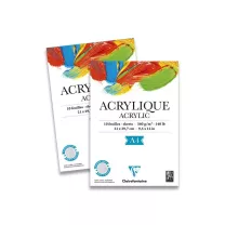 Blok do Akryli Clairefontaine Acrylic 360 gsm 10 ark. A4 96308c