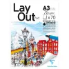 Blok do Marker&oacute;w Clairefontaine Layout Pad 75 gsm 70 ark. A3 29,7 x 42 cm 96534C