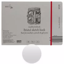 Blok SMLT Art Bristol Sketch Smooth 185 gsm 18 ark. Aparat 24,5 x 17,6 cm Gumka 5EB-18TS