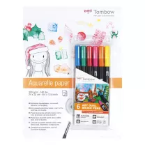 TOMBOW DUAL BRUSH PEN CHRISTMAS 6 DERMATOLOGICALLY TESTED COLOURS PB-A-ABT6P3