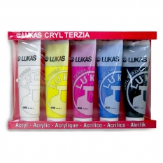 Farby Akrylowe Lukas Cryl Terzia Set Primary Colours 5 X 125 Ml 64800000