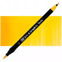 Pisak Kuretake Art & Graphic Twin 001 Yellow