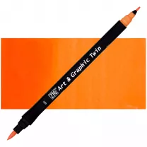 Pisak Kuretake Art & Graphic Twin 004 Orange