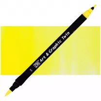 Pisak Kuretake Art & Graphic Twin 010 Lemon Yellow