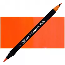 Pisak Kuretake Art & Graphic Twin 024 Scarlet Red