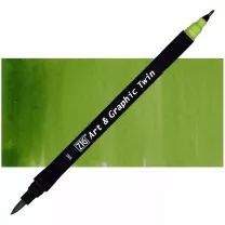 Pisak Kuretake Art & Graphic Twin 050 Light Green