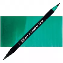 Pisak Kuretake Art & Graphic Twin 054 Turquoise Green