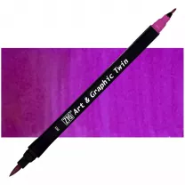 Pisak Kuretake Art & Graphic Twin 061 Purple