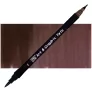 Pisak Kuretake Art & Graphic Twin 076 Dark Brown