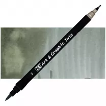 Pisak Kuretake Art & Graphic Twin 082 Slate Grey