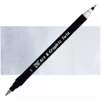 Pisak Kuretake Art & Graphic Twin 084 Pale Gray