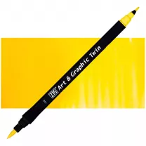 Pisak Kuretake Art & Graphic Twin 110 Mid Yellow
