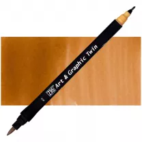 Pisak Kuretake Art & Graphic Twin 474 Mustard