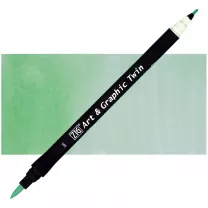 Pisak Kuretake Art & Graphic Twin 505 Green Shadow