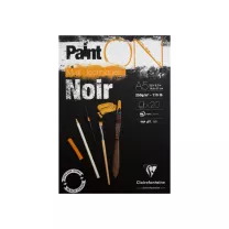 Blok MultI-Techniques Clairefontaine Paint On Noir 250 Gsm A5 20 Ark. 975168