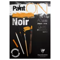 Blok Clairefontaine Paint On Noir 250 gsm A3 20 ark. 975170