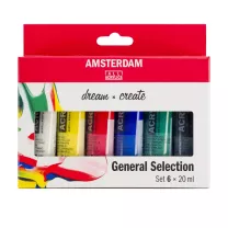 Farby Akrylowe Talens Amsterdam 6 x 20 ml General Selection 17820406