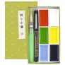 Farby Kuretake Gansai Tambi Irodori Kobako 6 Green set MC23-22