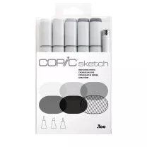 Markery Copic Sketch 5 Sketching Grays + Multiliner Sp 0,5 Mm 21075681