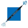 Pisak Kuretake Kurecolor Fine & Brush For Manga 367 Dull Blue