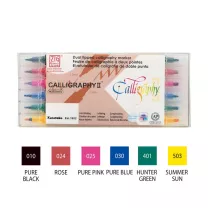 Pisaki do Kaligrafii Kuretake Calligraphy II 6 set MS-3500/6V