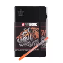 Szkicownik Sakura Sketchbook Note 140 gsm 13 x 21 cm Black 94141003