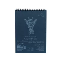 Blok Smlt Art Grey Sketch Pad 180 gsm Żyrafa Spirala A5 20 ark. 5EB-20TS/GREY