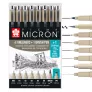 Cienkopisy Sakura Pigma Micron 6 + 1 Brush + 1 PN Free POXSDK8S