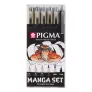 Cienkopisy Sakura Pigma Micron 6 Manga Set POXSDKMAN6