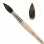 Pędzel Szkolny Lineo 570 Mix Pony W&oacute;ł Wiewi&oacute;rka Nielakierowany 20