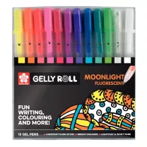Długopisy Żelowe Sakura Gelly Roll Moonlight 10 Set 12 POXPGBMOO12