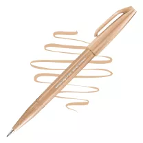Brush Pen Pentel Brush Sign Pen Pale Brown SES15C-E2