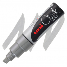 Marker Kredowy Uni Chalk Marker 8 mm PWE-8K Silver