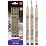 Cienkopisy Sakura Pigma Micron 3 Blister 0.5  0.8  Free Pn BLXSDK3BS