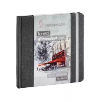 Szkicownik do Akwareli Hahnemuhle Toned Watercolour Book Grey 200 gsm 14 x 14 cm 10625172