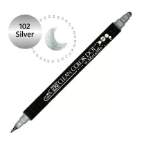 Pisak Kuretake Clean Color Dot Metallic 102 Silver