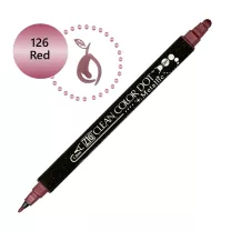 Pisak Kuretake Clean Color Dot Metallic 126 Red