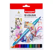 Pisaki Bruynzeel Fineliners Brush Pens 12 60325012
