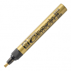 Marker Olejny Sakura Pen Touch Calligrapher Medium 5 mm Złoty XPFKC51