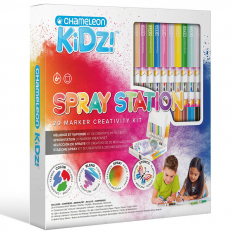 Zestaw Kreatywny Dla Dzieci Chameleon Kidz Spray Station 20 Marker Creativity Kit Ck1401uk