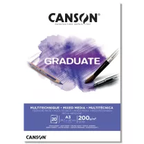 Blok Canson Graduate Mixed Media White 200 gsm A3 42 x 29,7 cm 20 ark. 400110378