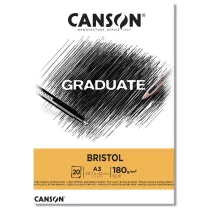 Blok Canson Graduate Bristol 180 gsm A3 42 x 29,7 Cm 20 ark. 400110384