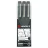 Cienkopisy Kuretake Mangaka Assortment Set 3 Black 01 03 05 CNM/3VBK2