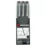 Cienkopisy Kuretake Mangaka Assortment Set 3 Black 01 03 05 CNM/3VBK2
