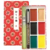 Farby Kuretake Gansai Tambi Irodori Kobako 6 Red set MC23-11