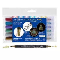 Pisaki Kuretake Clean Color Dot 6 set Metallic TC-8100/6V